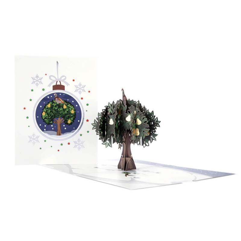 Partridge in a Pear Tree Pop Up Card