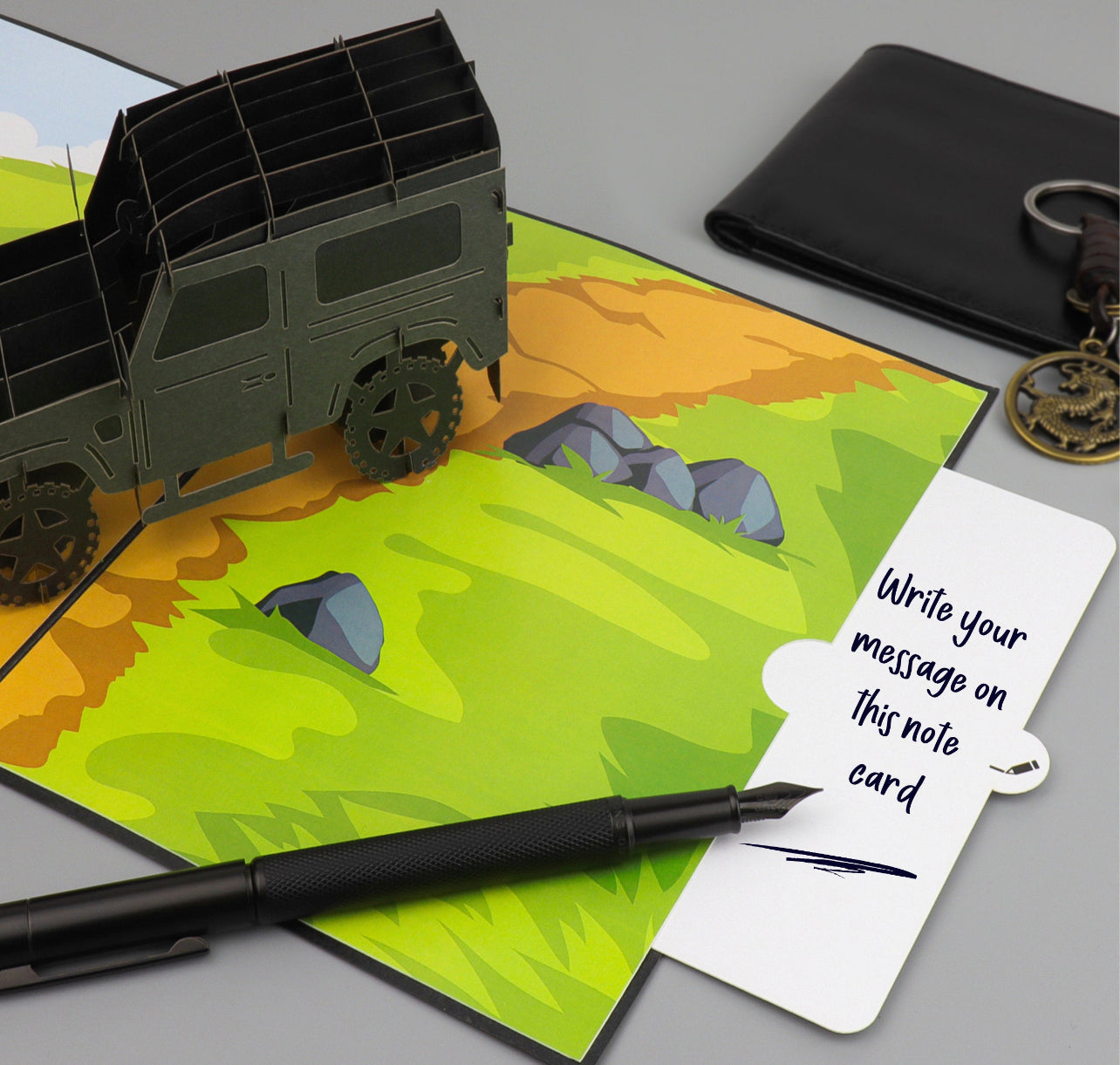 Landrover Pop Up Card