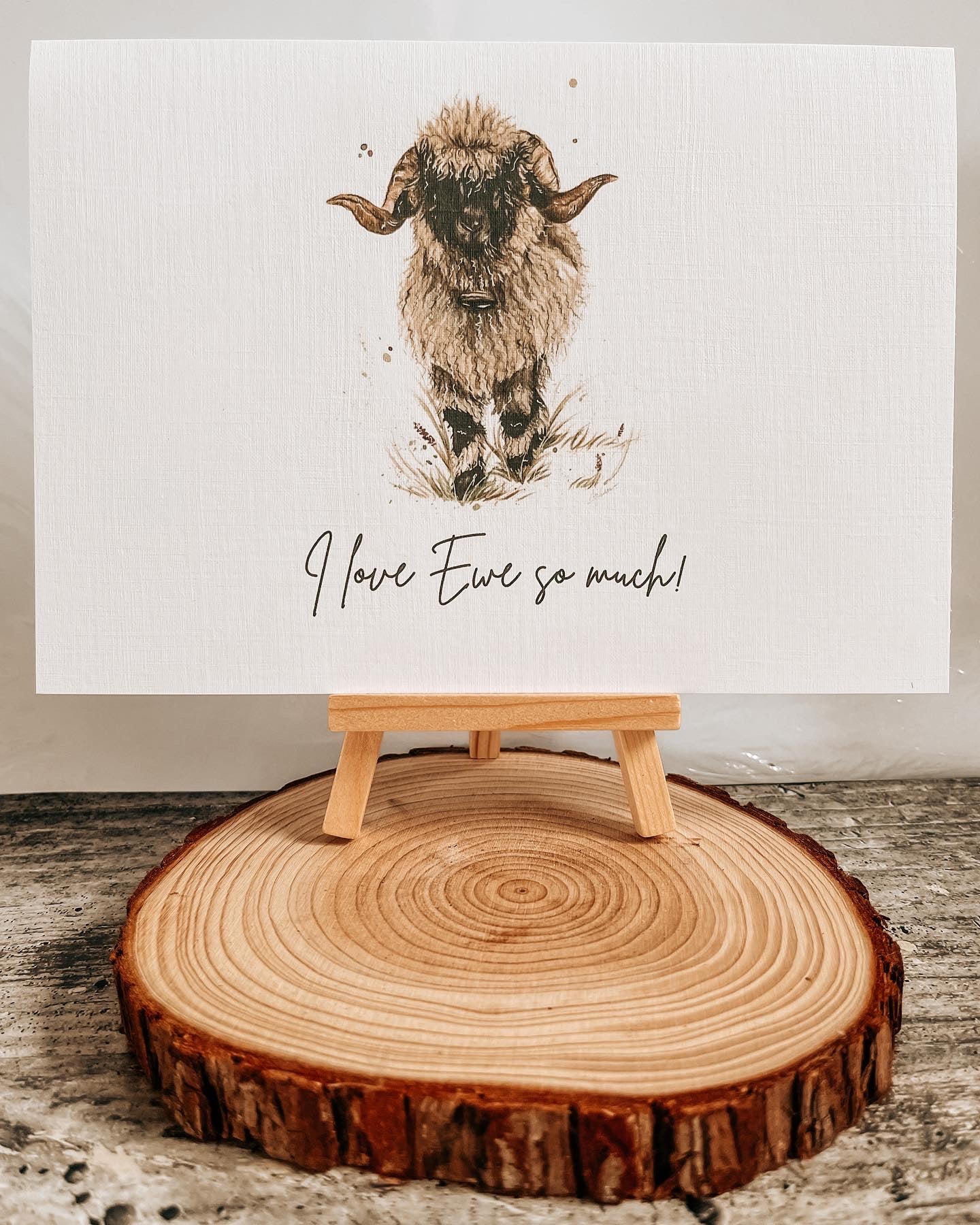 “I love ewe so much" Card